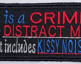 Service Dog "It is a Crime" Patch