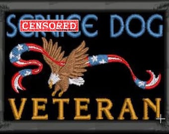 Service Dog "Veteran" w/Eagle Patch