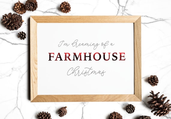 Farmhouse Christmas Printable INSTANT DOWNLOAD | Etsy