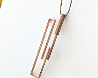 copper pendant necklace
