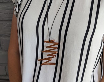 copper pendant necklace