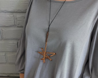 copper pendant necklace