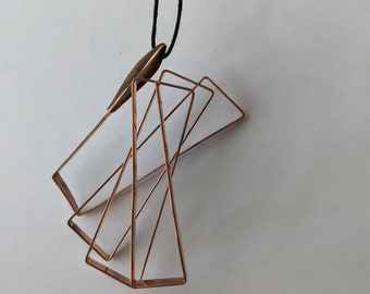 copper pendant necklace
