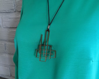 copper pendant necklace