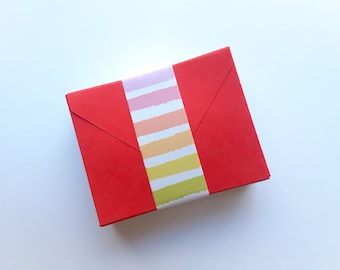 Mini Envelope Destash, 3.25" x 2.5", Solid Colors, Rainbow, Little Stationery