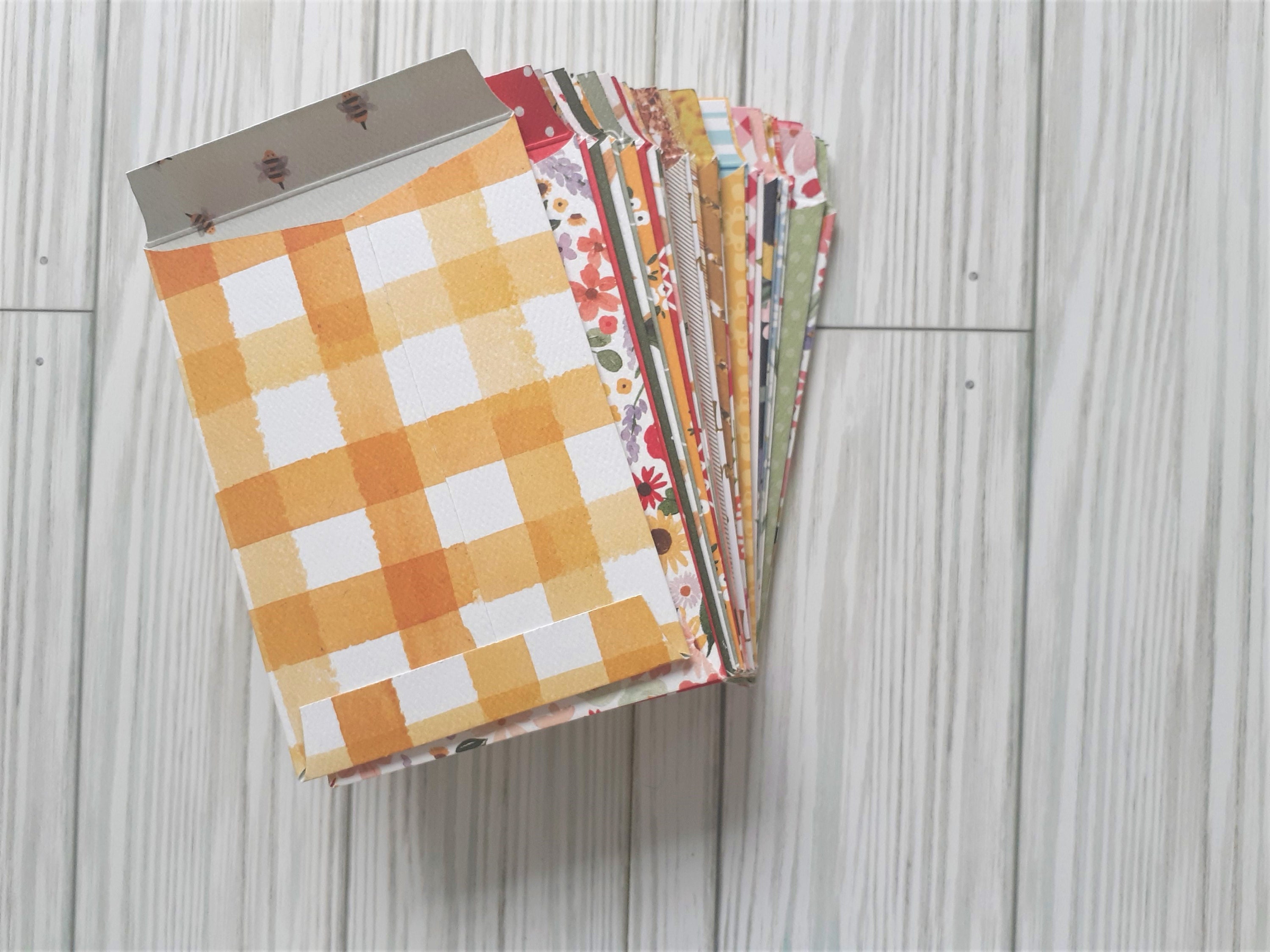 Assorted Pocket Card Envelopes, Flap, Gift Card Holder, Small Notes
