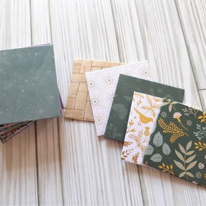 Assorted Tiny Envelope, Tiny Notes, Journaling, Various Patterns, Set of 12
