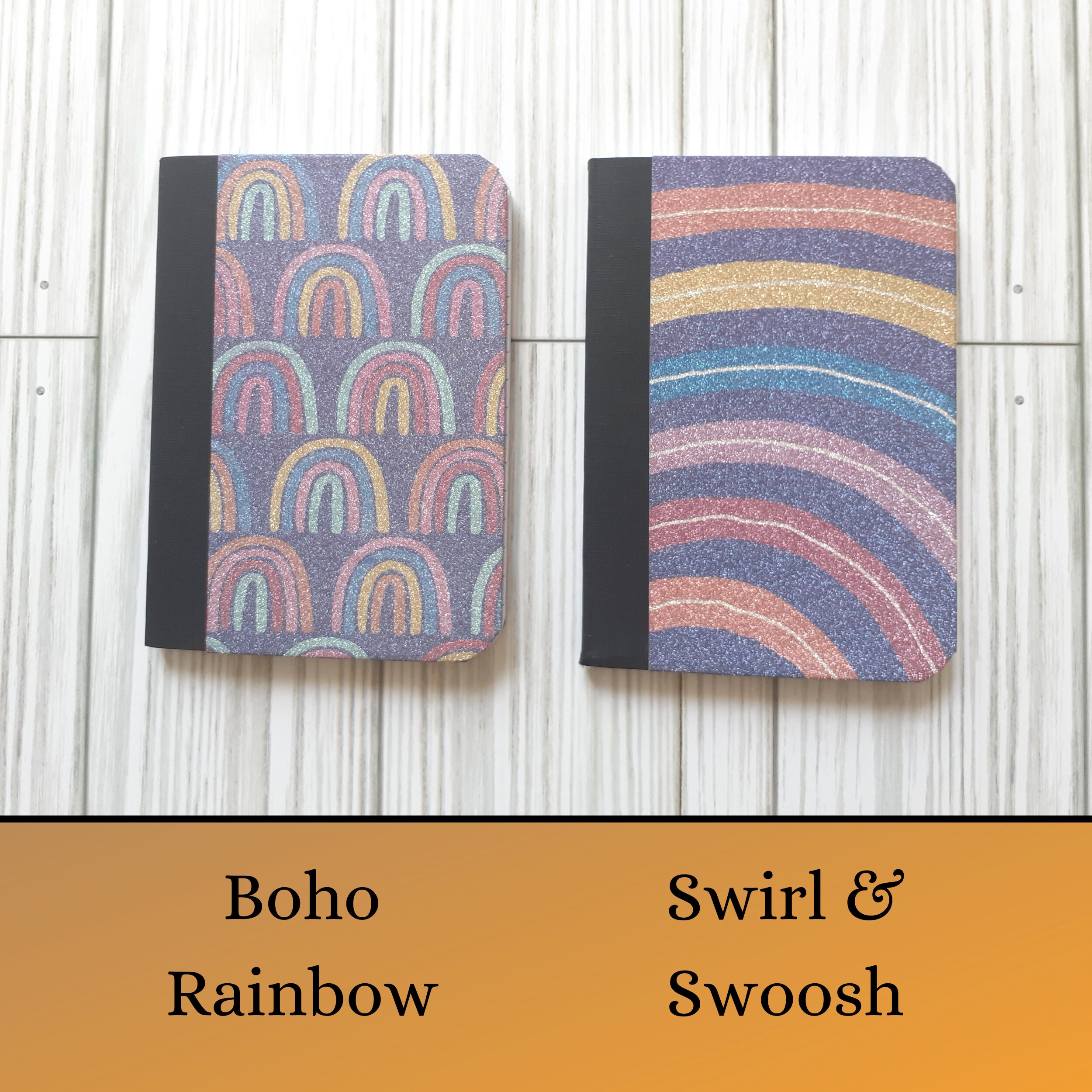 Bright Glitter Pattern Mini Notebook, Small Journal, Little Composition ...