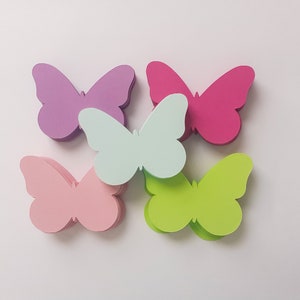 Spring Pastel Butterfly Die Cuts, Cardstock Die Cuts, Set of 50