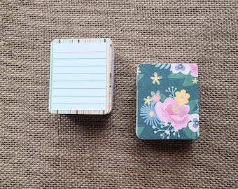 Tiny Journal Card, Distressed or Blank, 2" x 2.5"