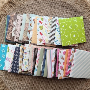 Assorted Mini Envelope Set, 3" x 3", Blank Cards, Gift Enclosure Cards, Set of 12