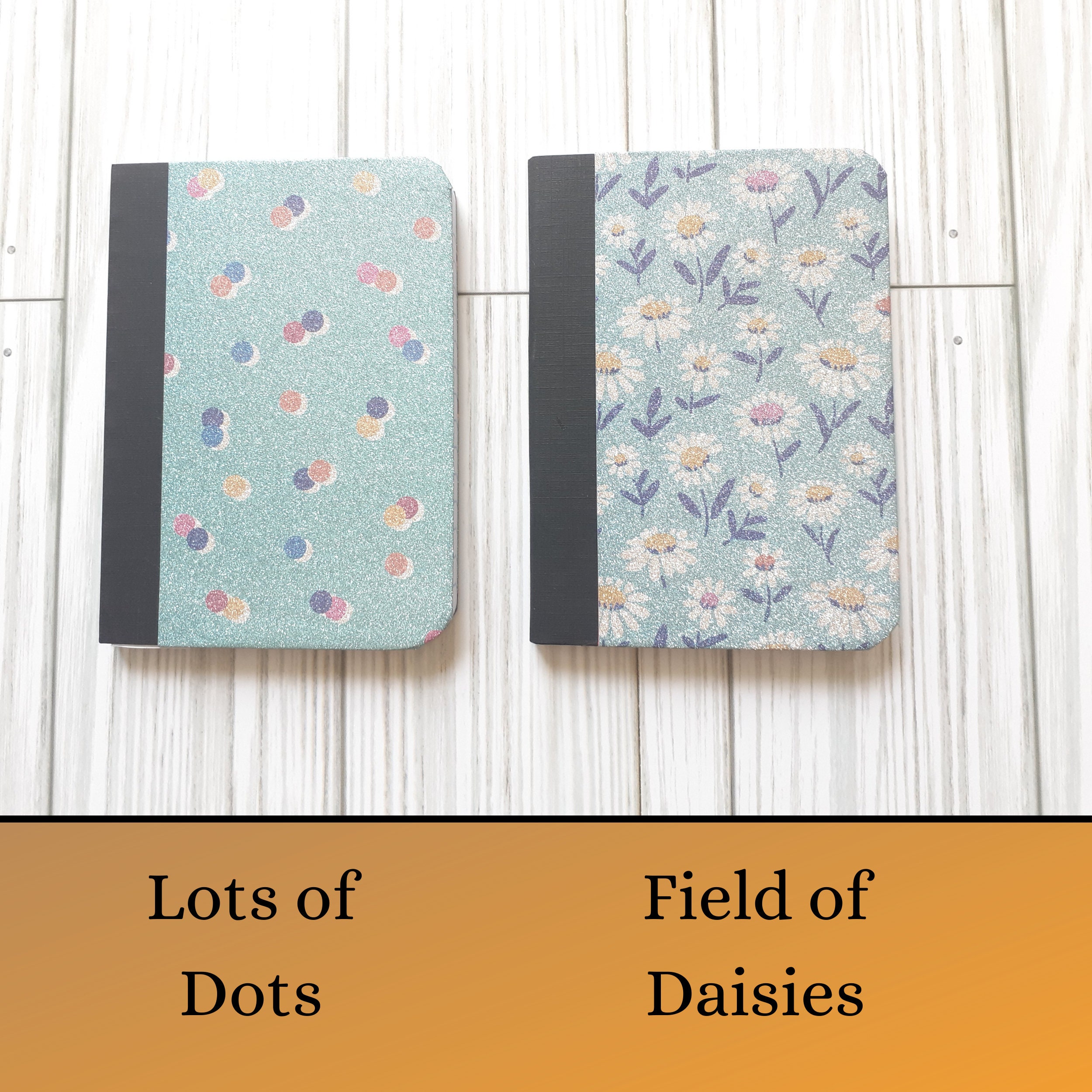 Bright Glitter Pattern Mini Notebook, Small Journal, Little Composition ...