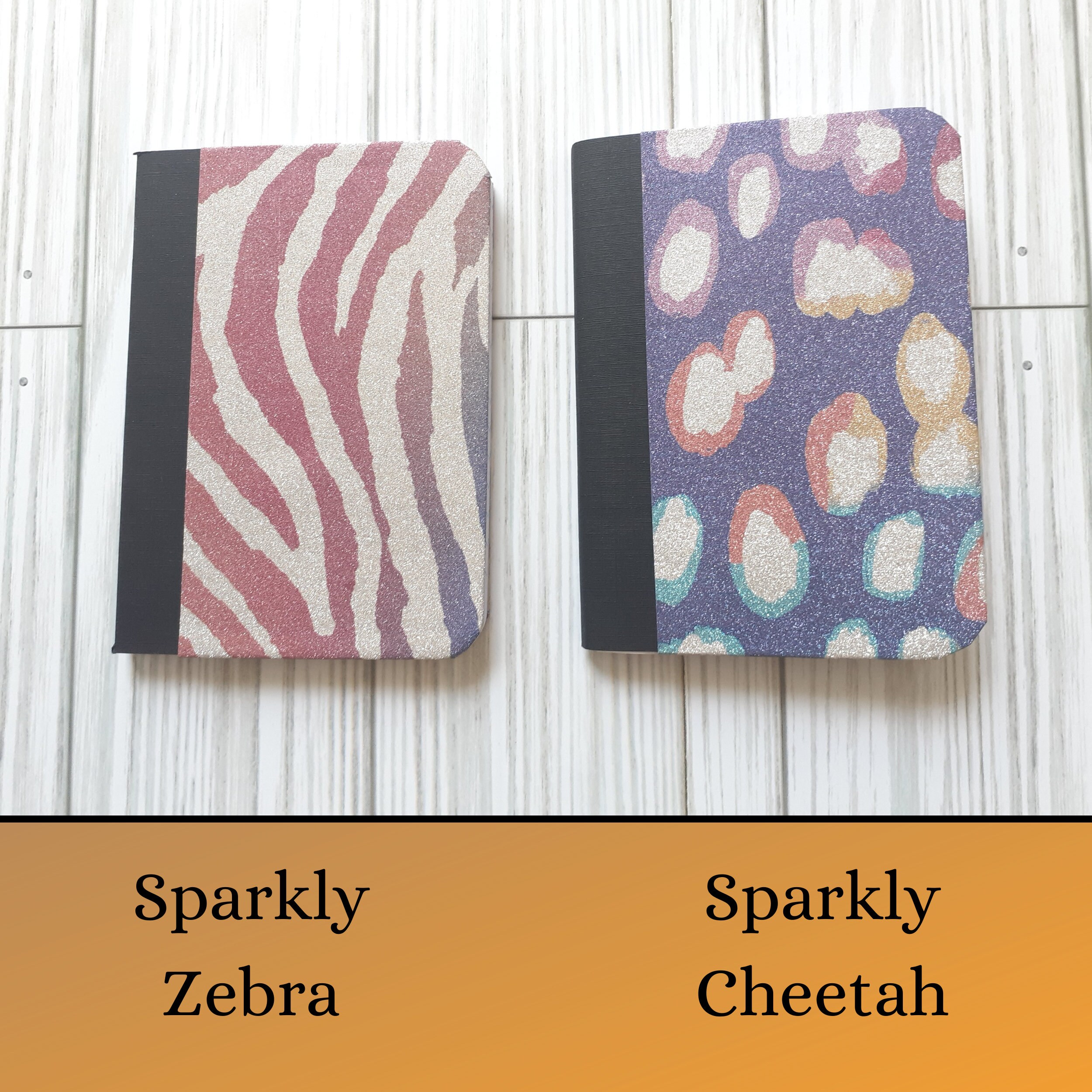 Bright Glitter Pattern Mini Notebook, Small Journal, Little Composition ...