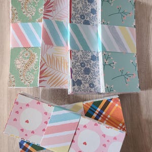 Cardstock Destash, Crafting Supplies, Journal Ephemera, Approx 2&quot; x 6&quot;, Set of 50 pieces