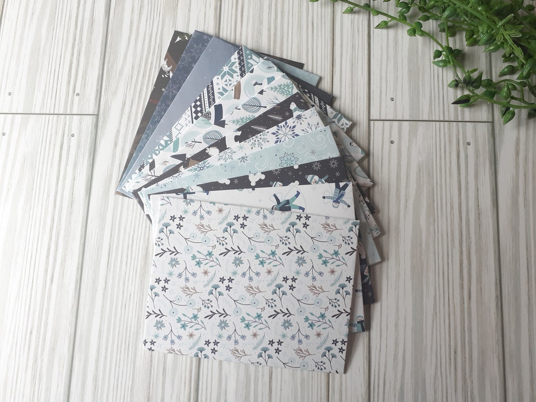 Assorted Winter Envelopes, 3 X 4, Set of 12, Gift Card Holder, Gift ...