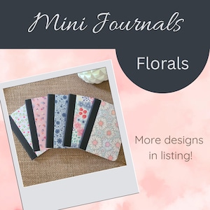 Floral Pattern Mini Notebooks, Small Journal, Little Composition Book, To Do List