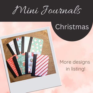 Christmas Mini Notebooks, Small Journal, Little Composition Book, To Do List