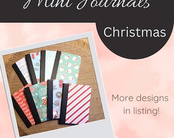 Christmas Mini Notebooks, Small Journal, Little Composition Book, To Do List