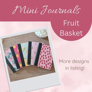 Fruit Basket Mini Notebooks, Small Journal, Little Composition Book, To Do List