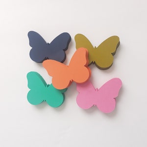 Boutique Floral Butterfly Die Cuts, Cardstock Die Cuts, Set of 50