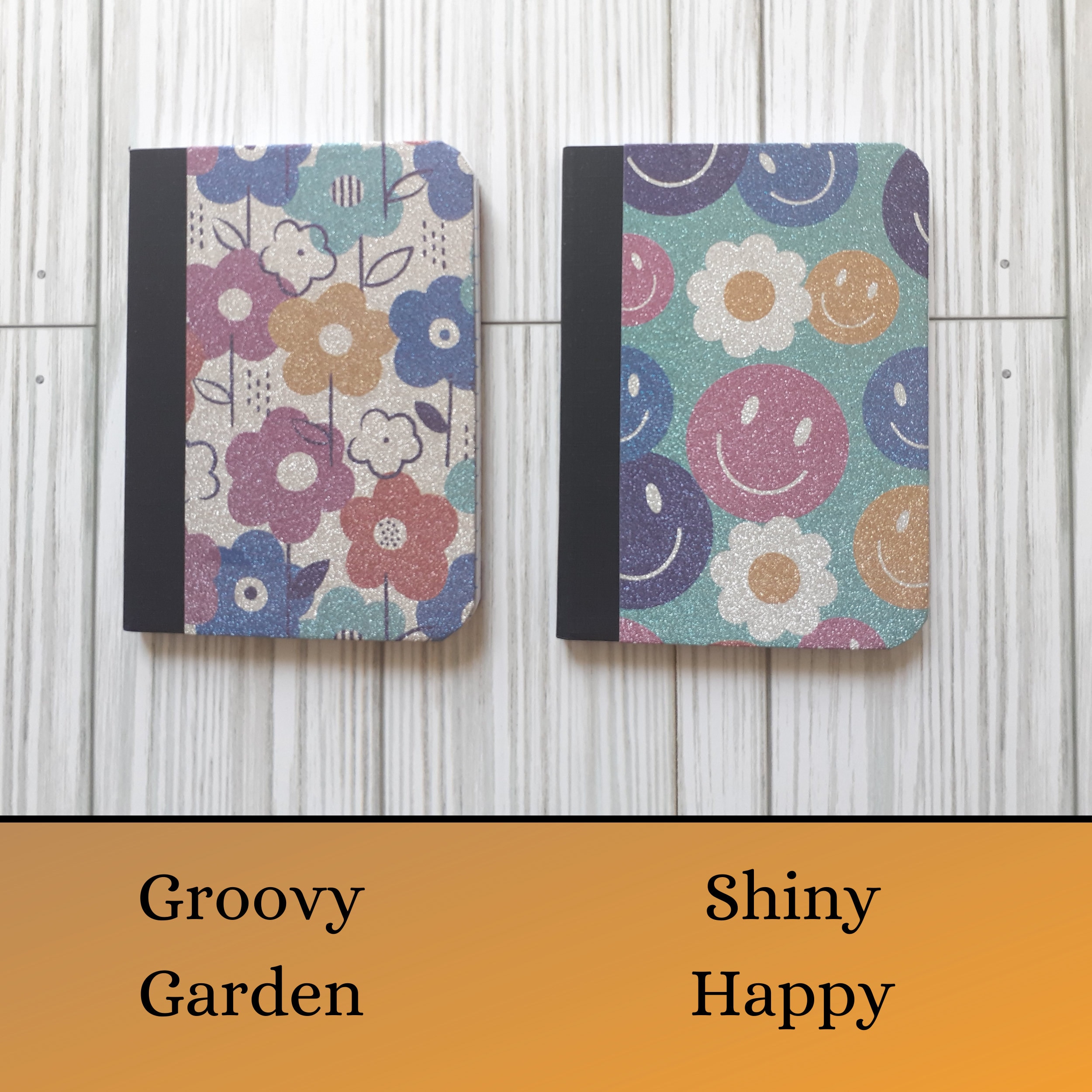 Bright Glitter Pattern Mini Notebook, Small Journal, Little Composition ...