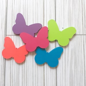Floral Punch Butterfly Die Cuts, Cardstock Die Cuts, Set of 50