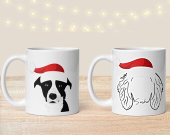 Christmas Custom Pet Coffee Mug | Dog Lover Coffee Mug | Pet Coffee Mug | Dog Coffee Mug | Dog Mom Christmas Gift | Xmas | Holiday Gift