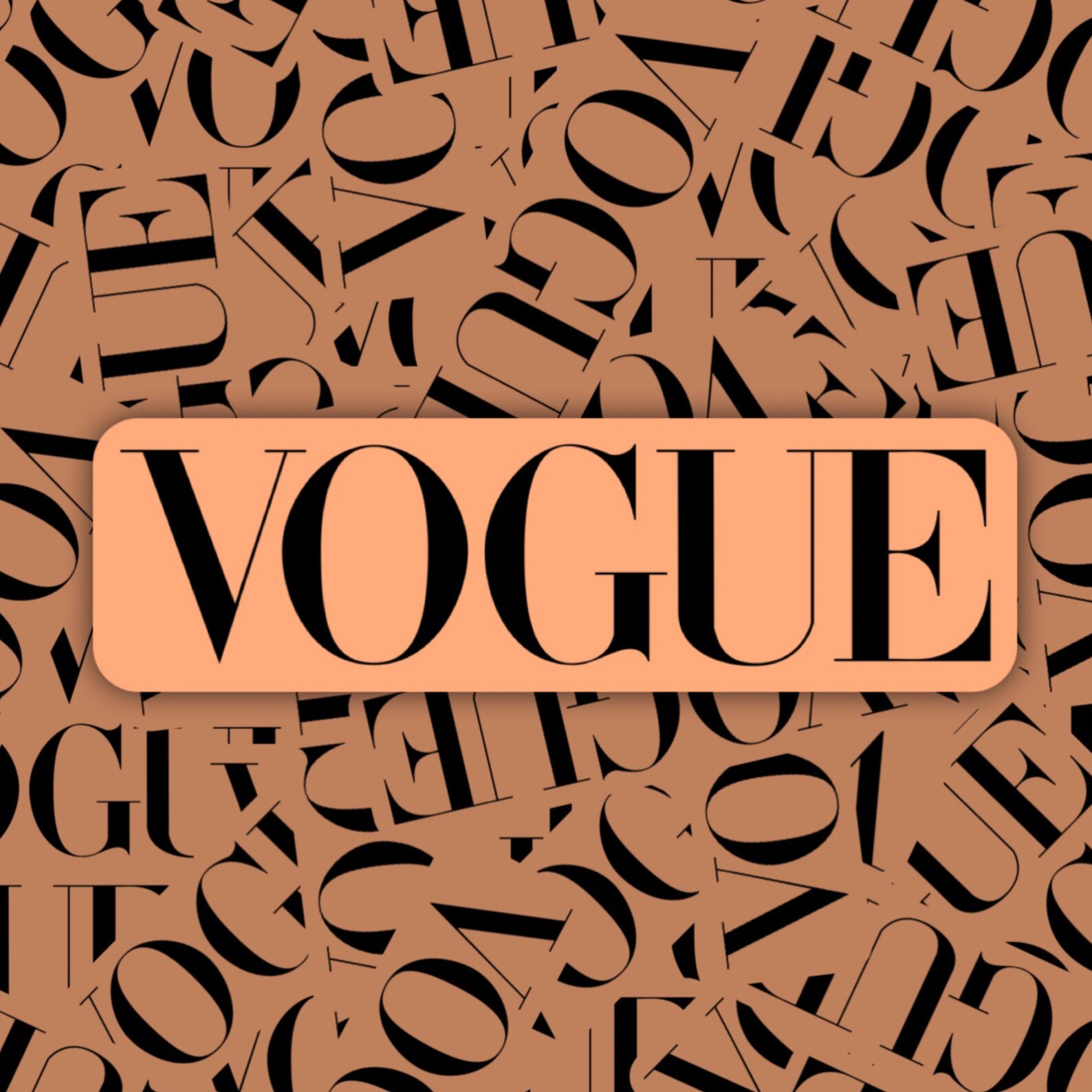 Vogue Sticker Vogue Sticker Black Text Stickers for Laptop Etsy