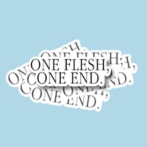 One Flesh One End Gideon The Locked Tomb Sticker