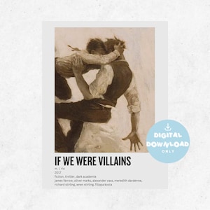 If We Were Villains Aesthetic Poster