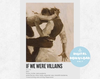 If We Were Villains Aesthetic Poster