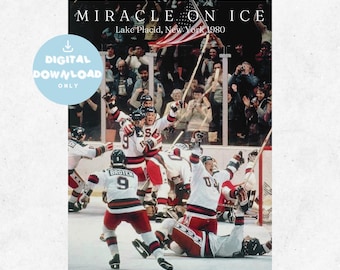 1980 Miracle On Ice Poster Digital Download
