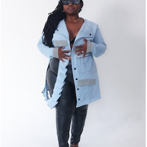 The Soph PLUS SIZE Assym Denim Top