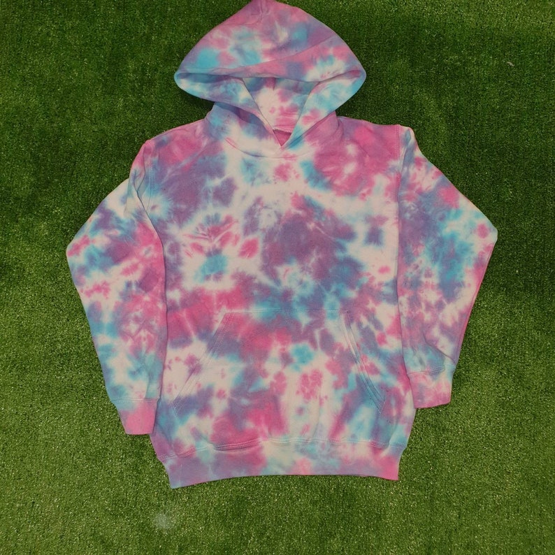 Kids Tie Dyed Hoodie Children's Jumper Customisable | Etsy