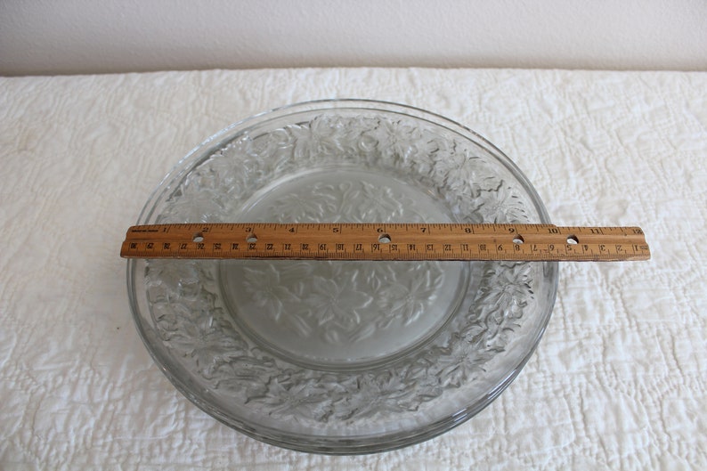 Princess House Crystal Fantasia Dinner Plates Set of Four Etsy