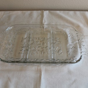 Vintage Princess House Crystal Fantasia Divided Serving Relish Dish