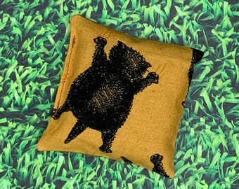Orange Scratchy Cats Catnip Almohada