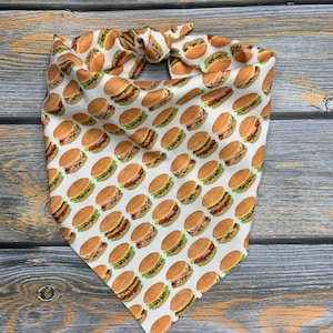 Hamburger Pet Bandana