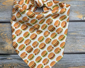 Hamburger Pet Bandana