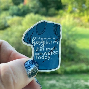 Nick Miller Quote Sticker, glossy waterproof vinyl sticker
