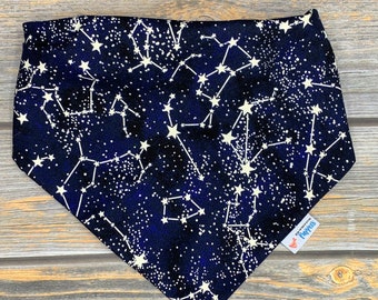 Glow in the Dark Constellations Pet Bandana