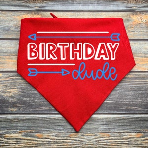 Birthday Dude Pet Bandana