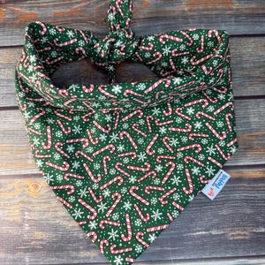 Candy Canes Christmas Pet Bandana