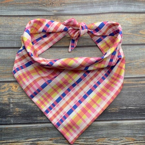 Preppy Plaid Pet Bandana