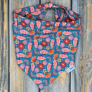 Blue Mexican Floral Pet Bandana