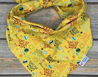 Sun’s Out Tongues Out Pet Bandana