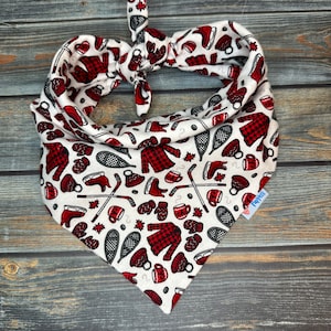 Canadian Winter Flannel Pet Bandana
