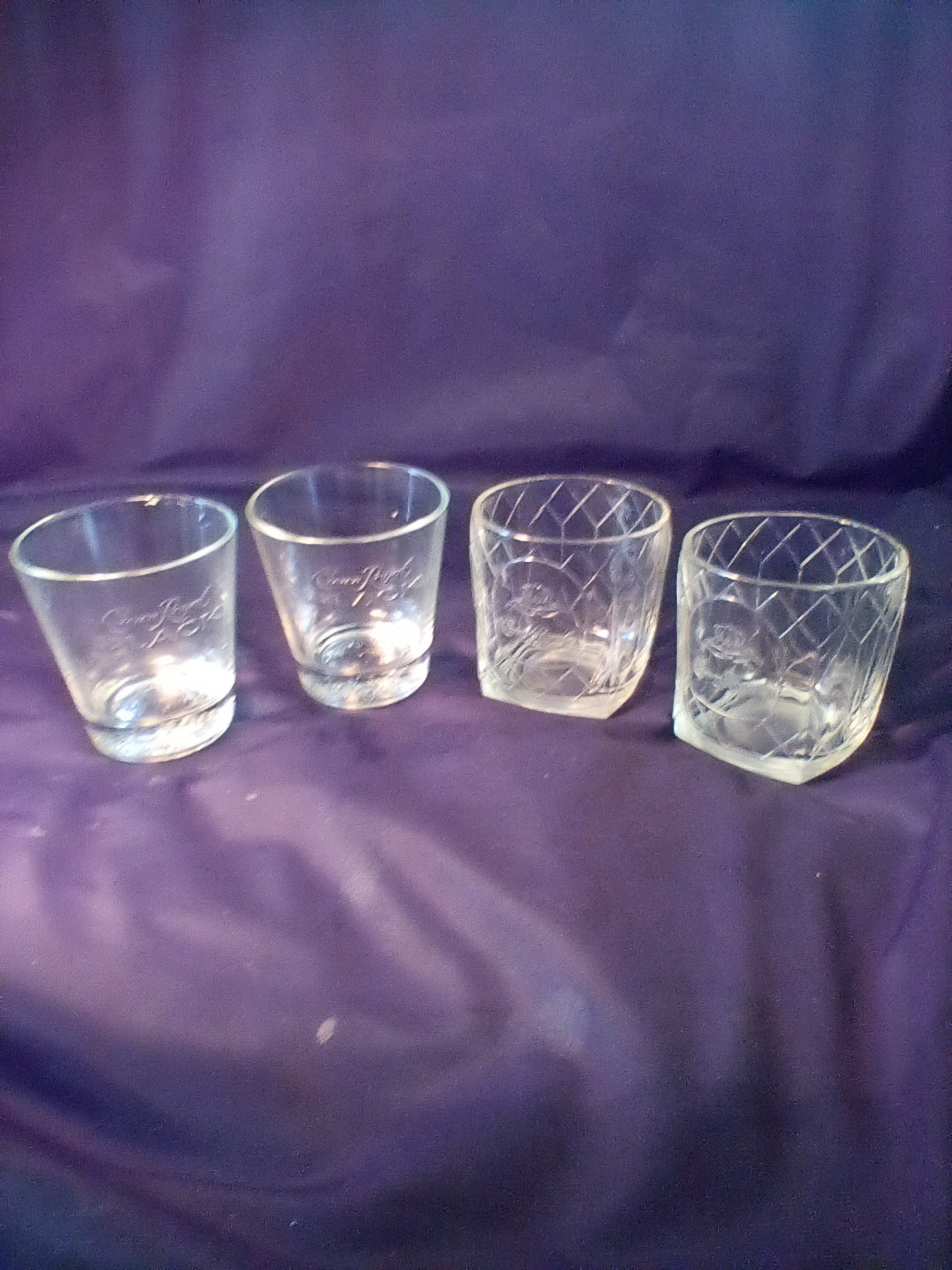 Crown Royal Rocks Glasses 2 Sets of 2 Etsy