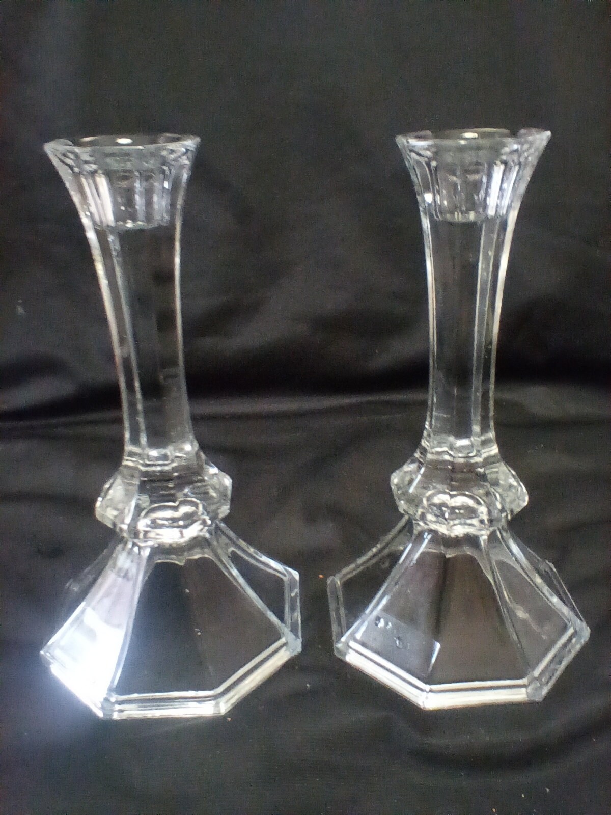 Toscany Lead Crystal Candle Holders Set Of2 Etsy