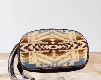 Popular wool, sling bag, chest bag crossbody bag, fanny pack,  croc embossed leather PNW